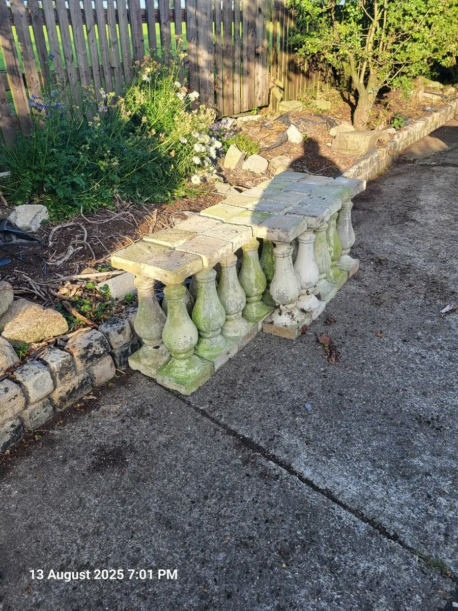salvaged concrete balustrades - Image 1