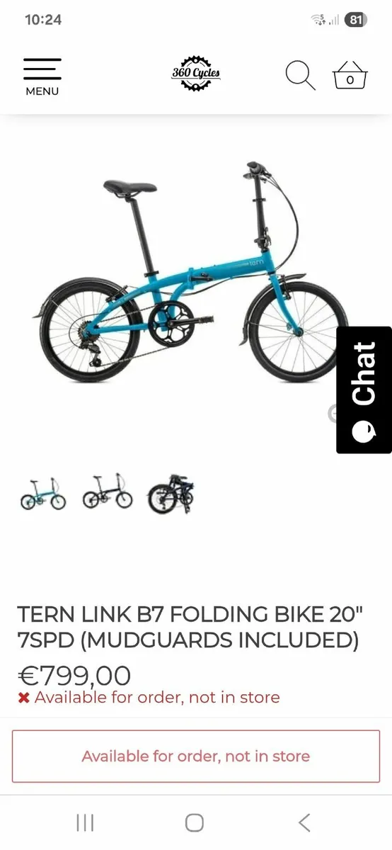 tern link b7 folding bike20" 7 spd - Image 3