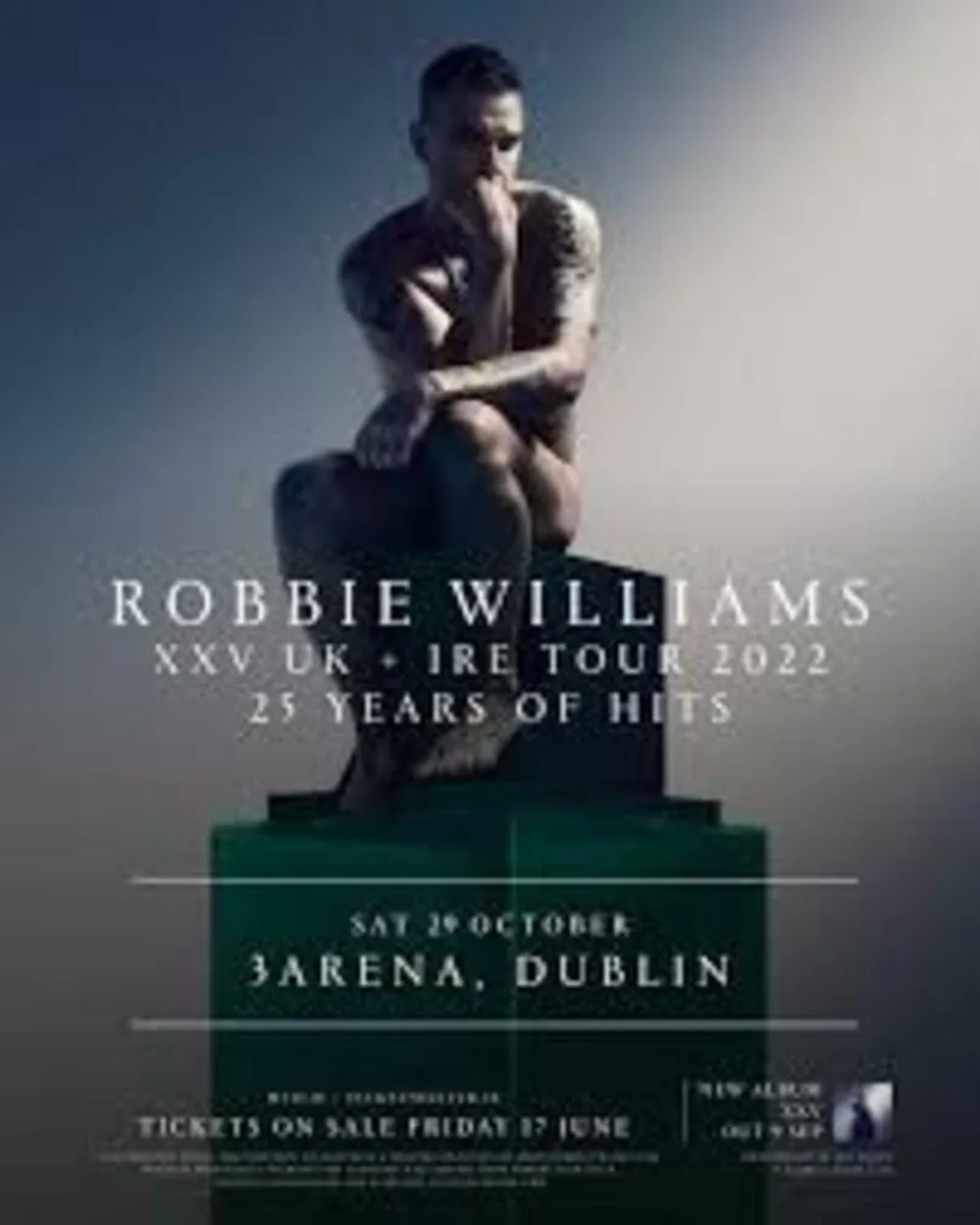 Robbie Williams Concert Tickets - Image 3