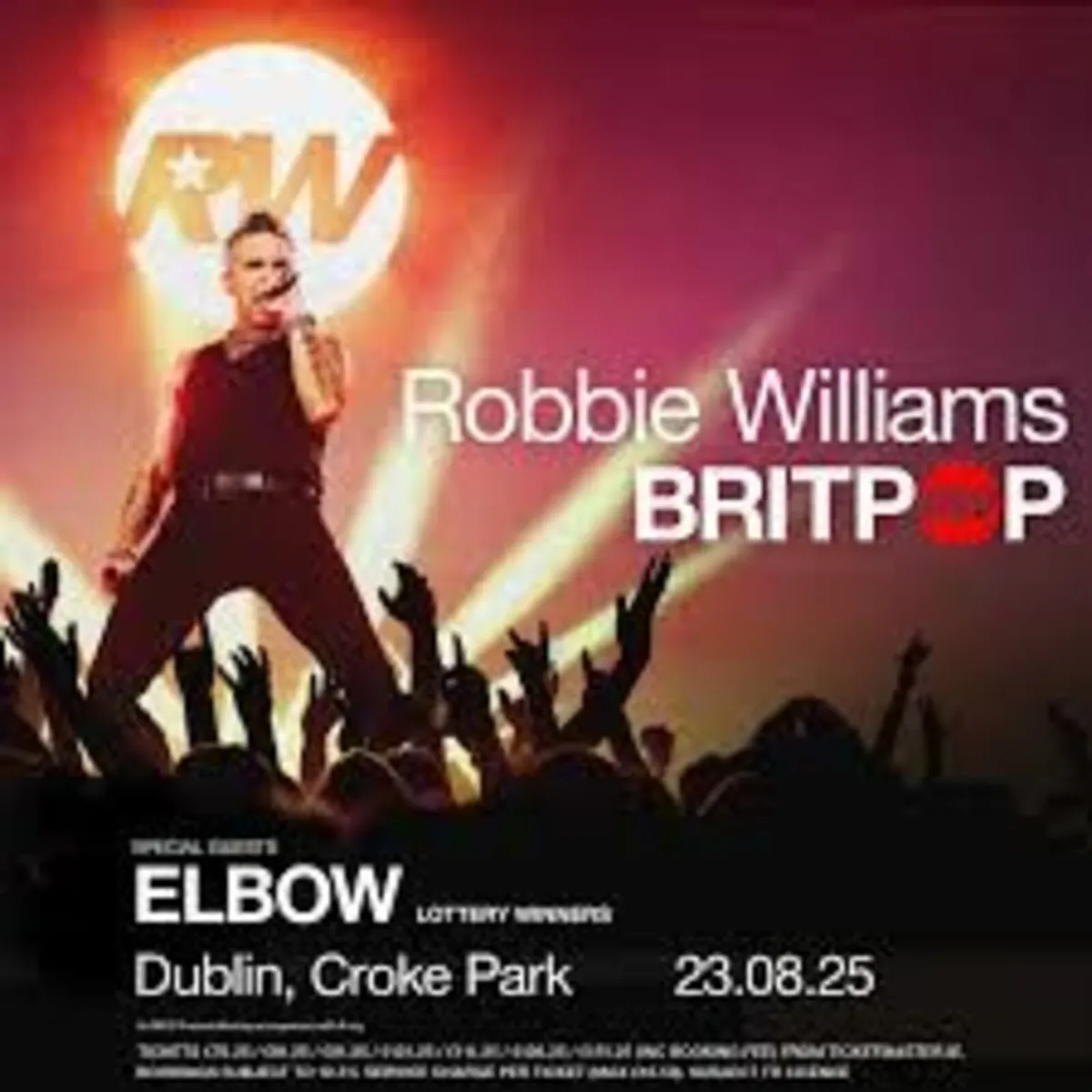 Robbie Williams Concert Tickets - Image 4