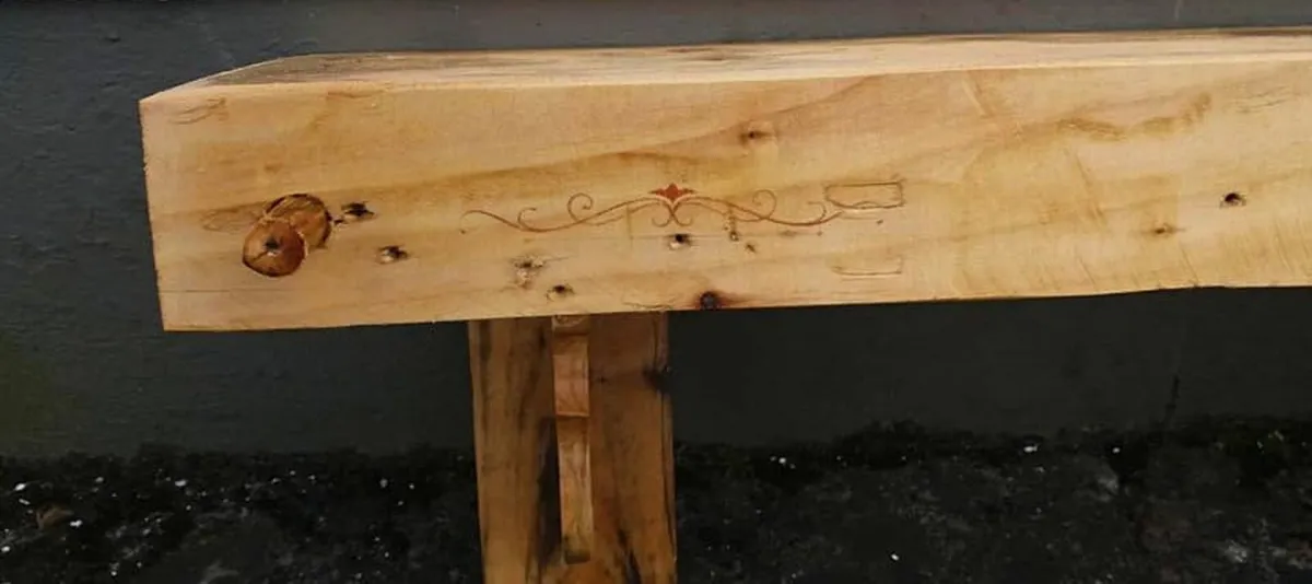 Rustic style floating storage / display shelf - Image 2