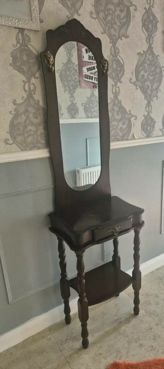 Victorian Mirror hall table condition good 
Dublin - Image 1