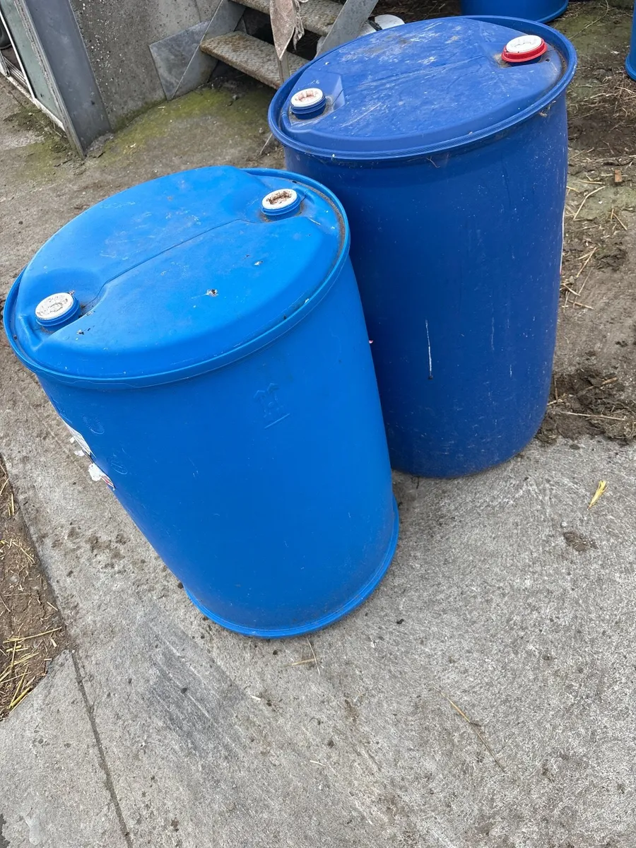 Blue barrels