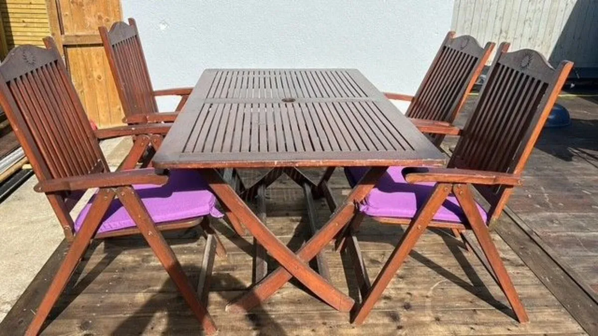Garden table and chairs