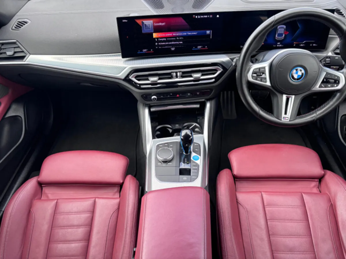 BMW I4 M50 544BHP HIGH SPEC 222 REG RED LEATHER - Image 2