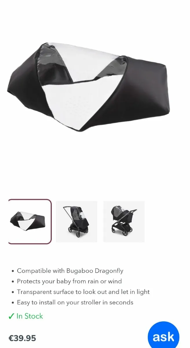 Bugaboo Dragonfly Raincover - Image 1