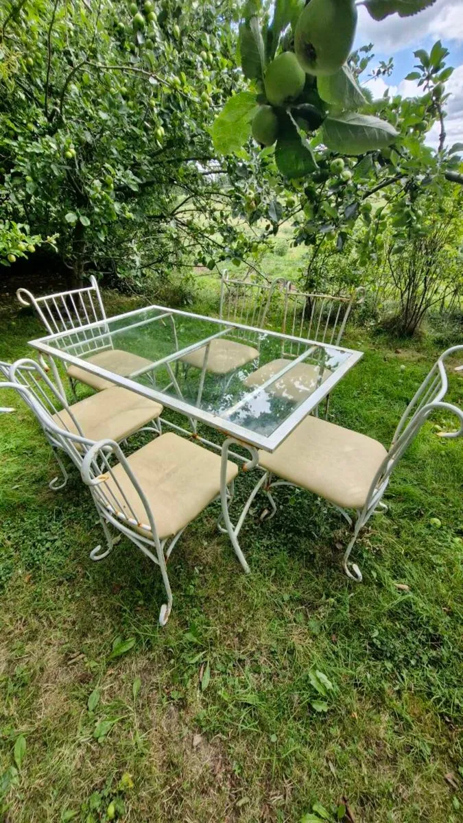 Garden Table and Six Chairs - Image 1