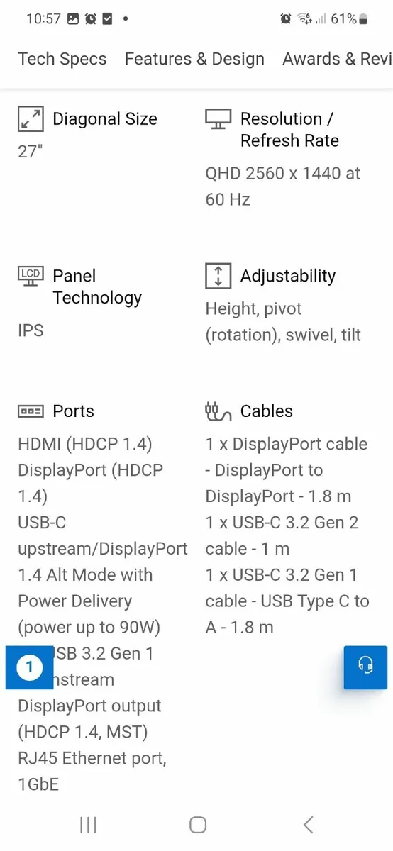 Personal computer monitor 27 inch dell - Image 2