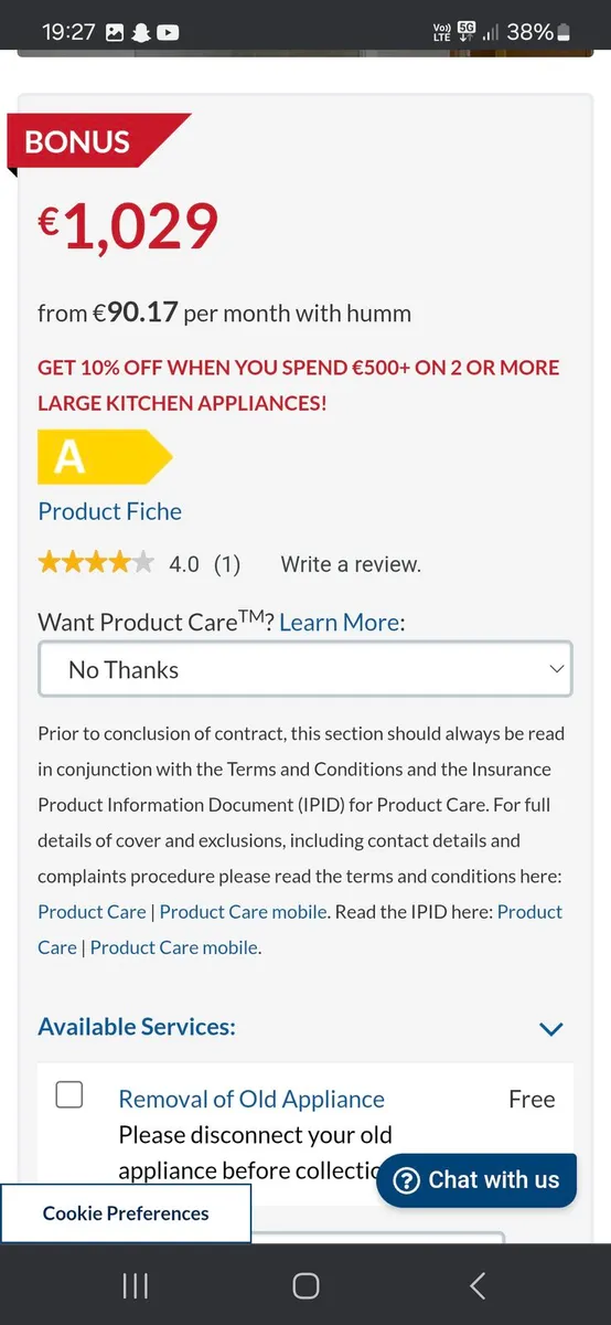 Smeg 110cm chimney extractor - Image 2
