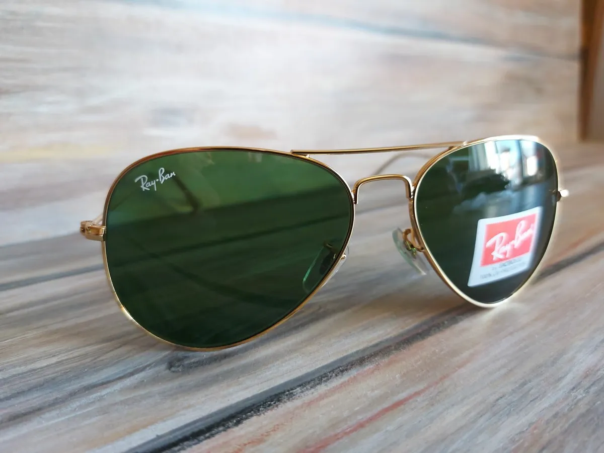 Ray Bans Sunglasses RB3025 Green/Gold - Image 3