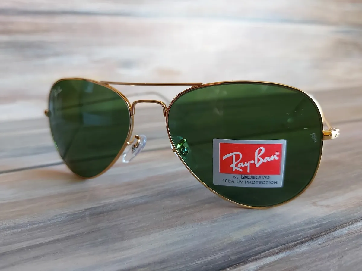 Ray Bans Sunglasses RB3025 Green/Gold - Image 1