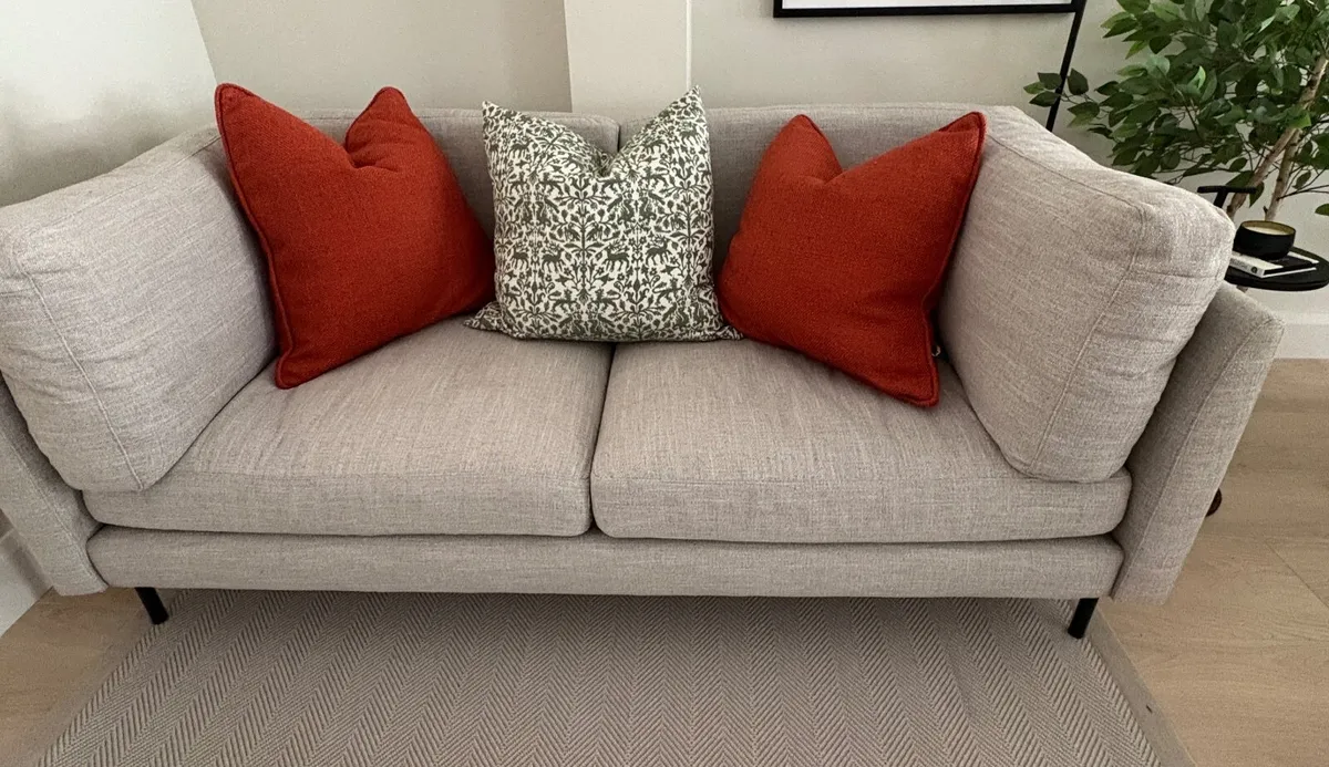 Brand New 2 Seater Sofa and Designers Cushions - Image 1