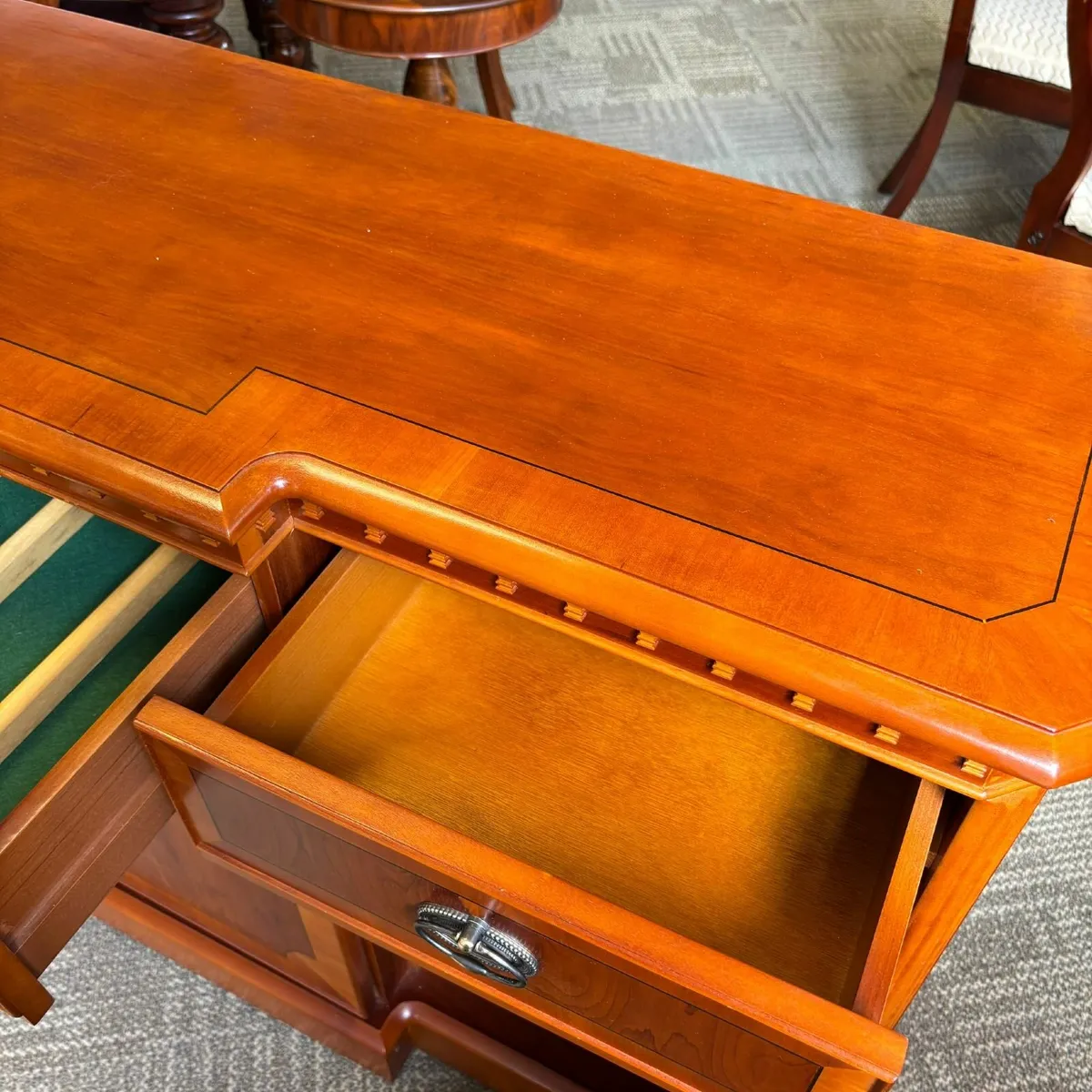 Fabulous yew four door breakfront sideboard. Three - Image 2