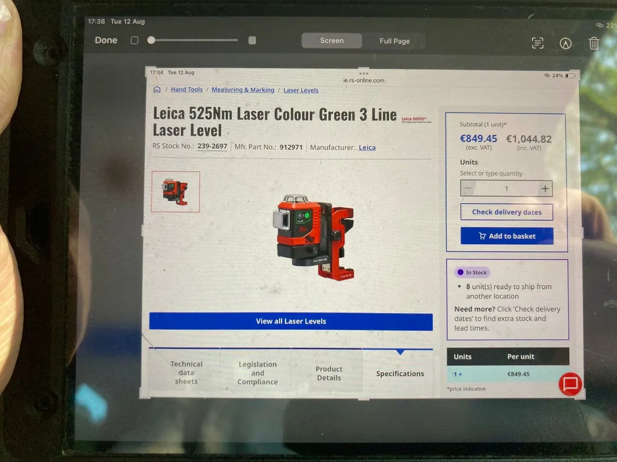 Leica lazer level - Image 2