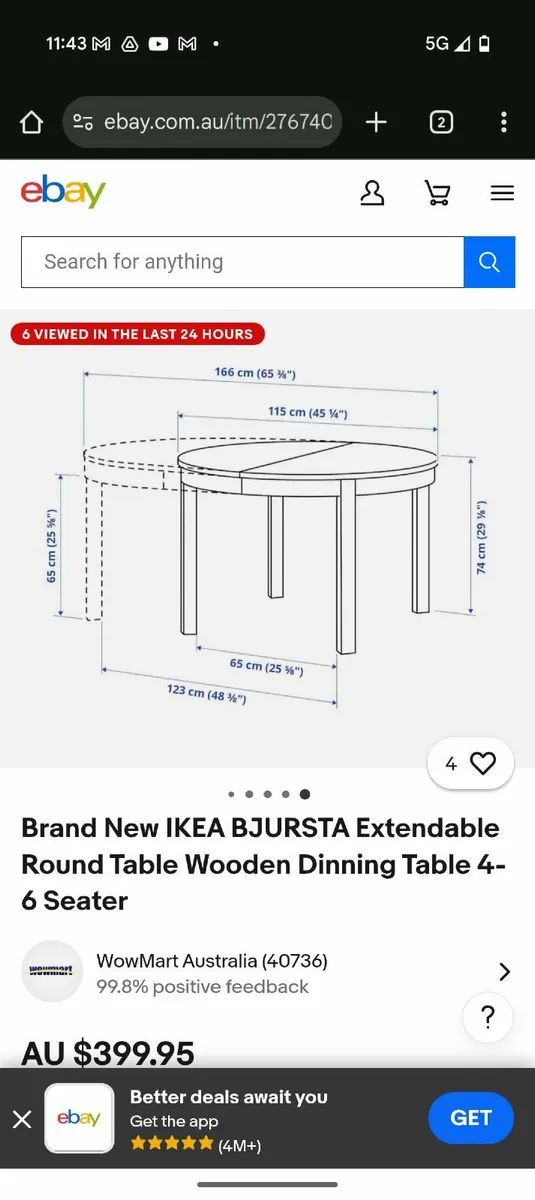 Extendable Round Dining Table - Image 2