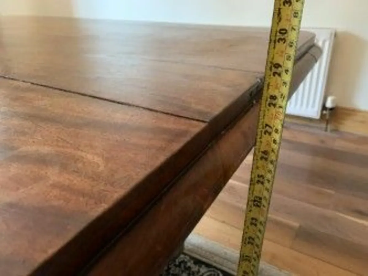 Antique Dining Table with Detachable Pedestal Base - Image 4