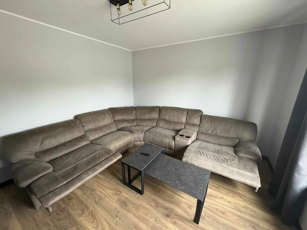 Large Fabric Reclining Corner Sofa - Image 4