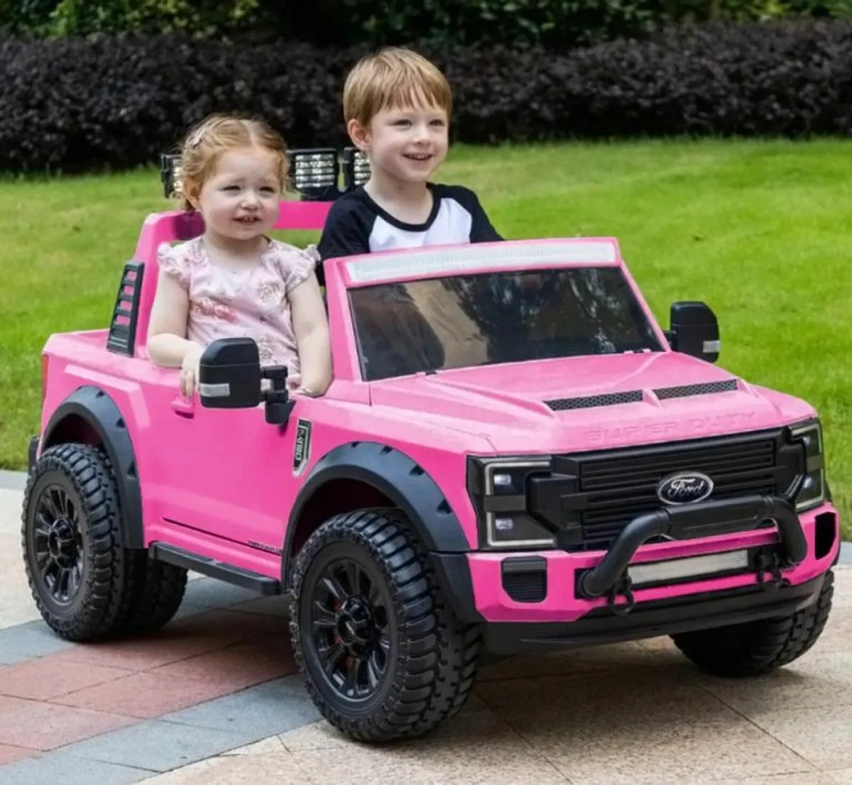 Ford Super Duty F450 24V Electric Ride On Pink - Image 1