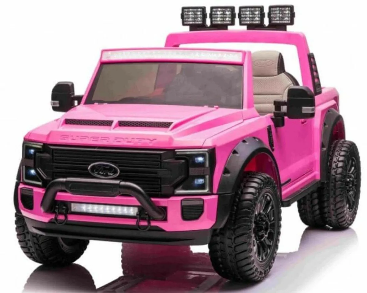 Ford Super Duty F450 24V Electric Ride On Pink - Image 4
