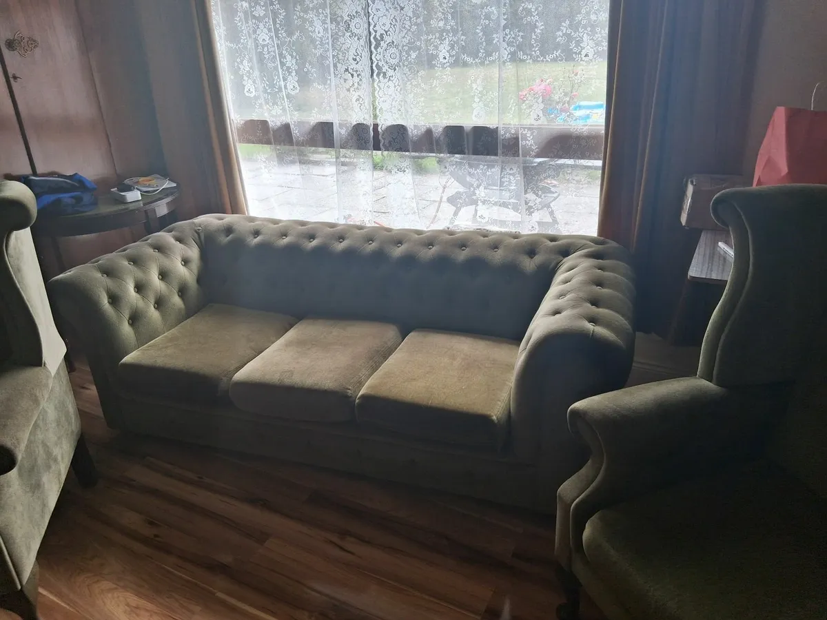 Vintage sofa and 2 armchairs - Image 3