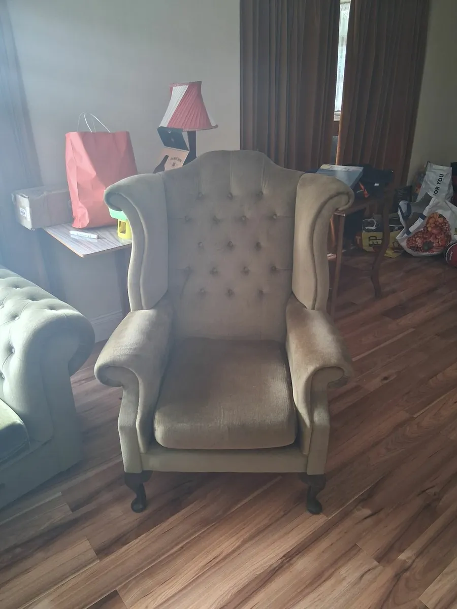 Vintage sofa and 2 armchairs - Image 4