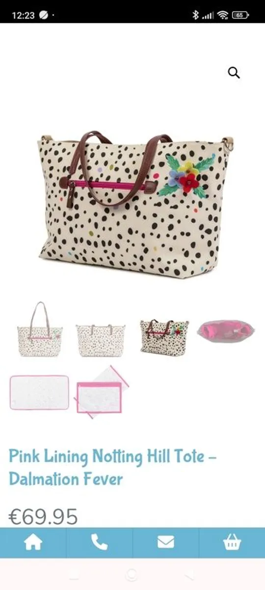 Pink Lining Changing Bag - Image 1