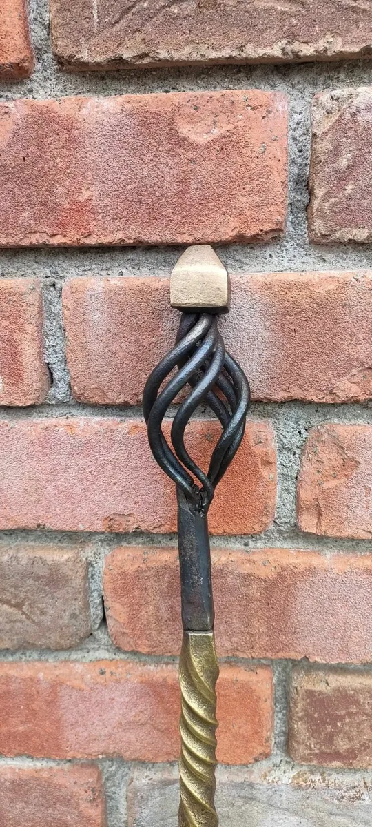 Hand forged fire poker - Image 1