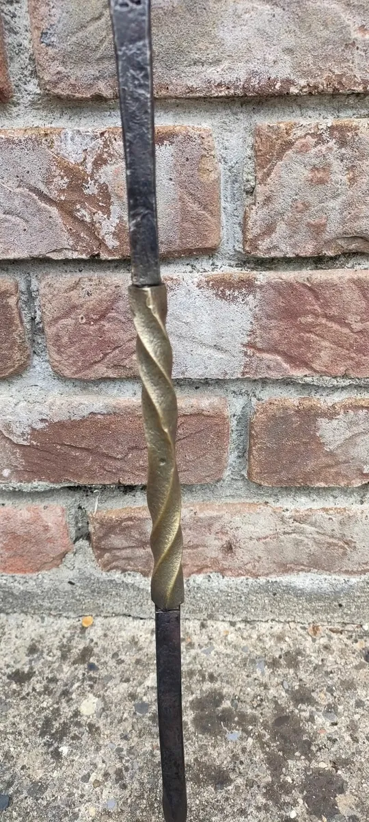 Hand forged fire poker - Image 2