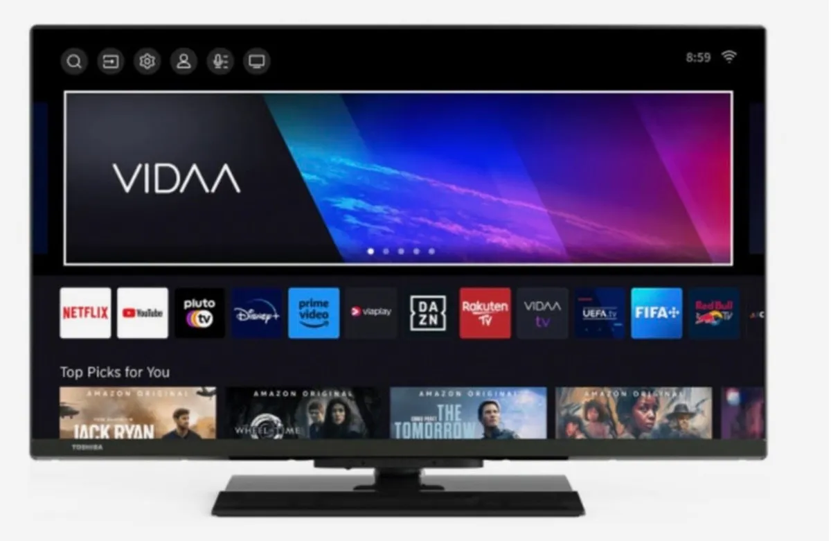 32” Toshiba Smart TV & Remote - Image 1