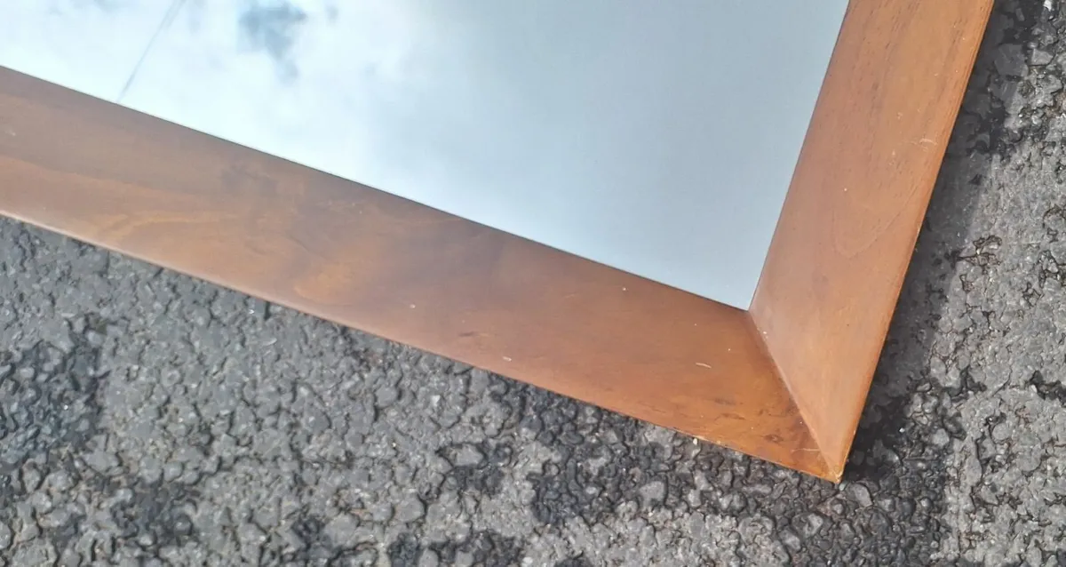 Large Wooden Mirror - Image 2
