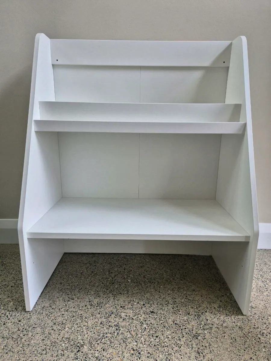 Kids Book Display Shelf & Poang Armchair - Image 3