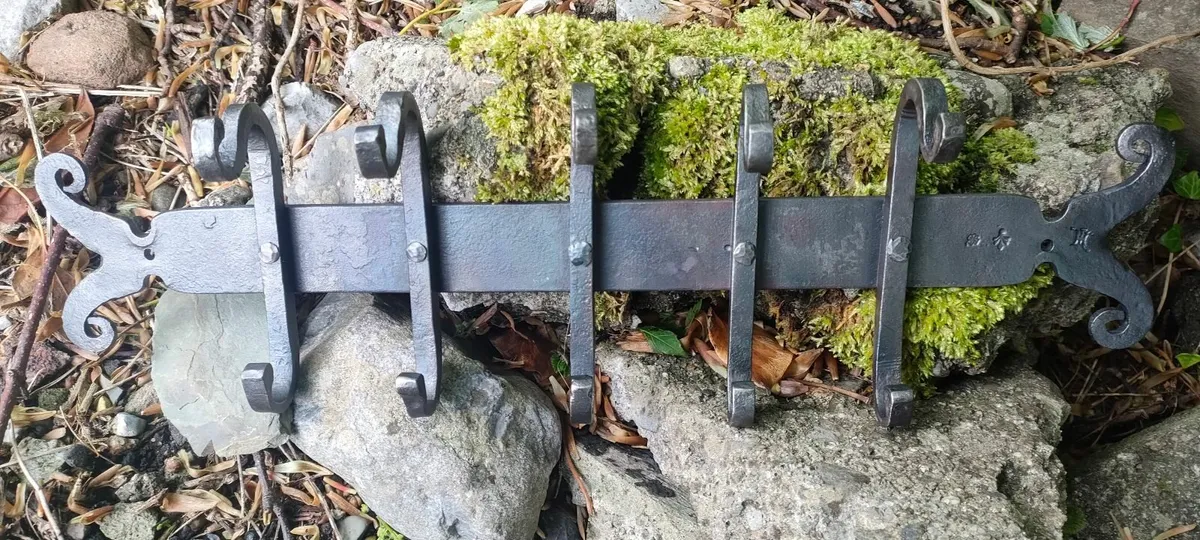 Hand forged coat rack - Image 3