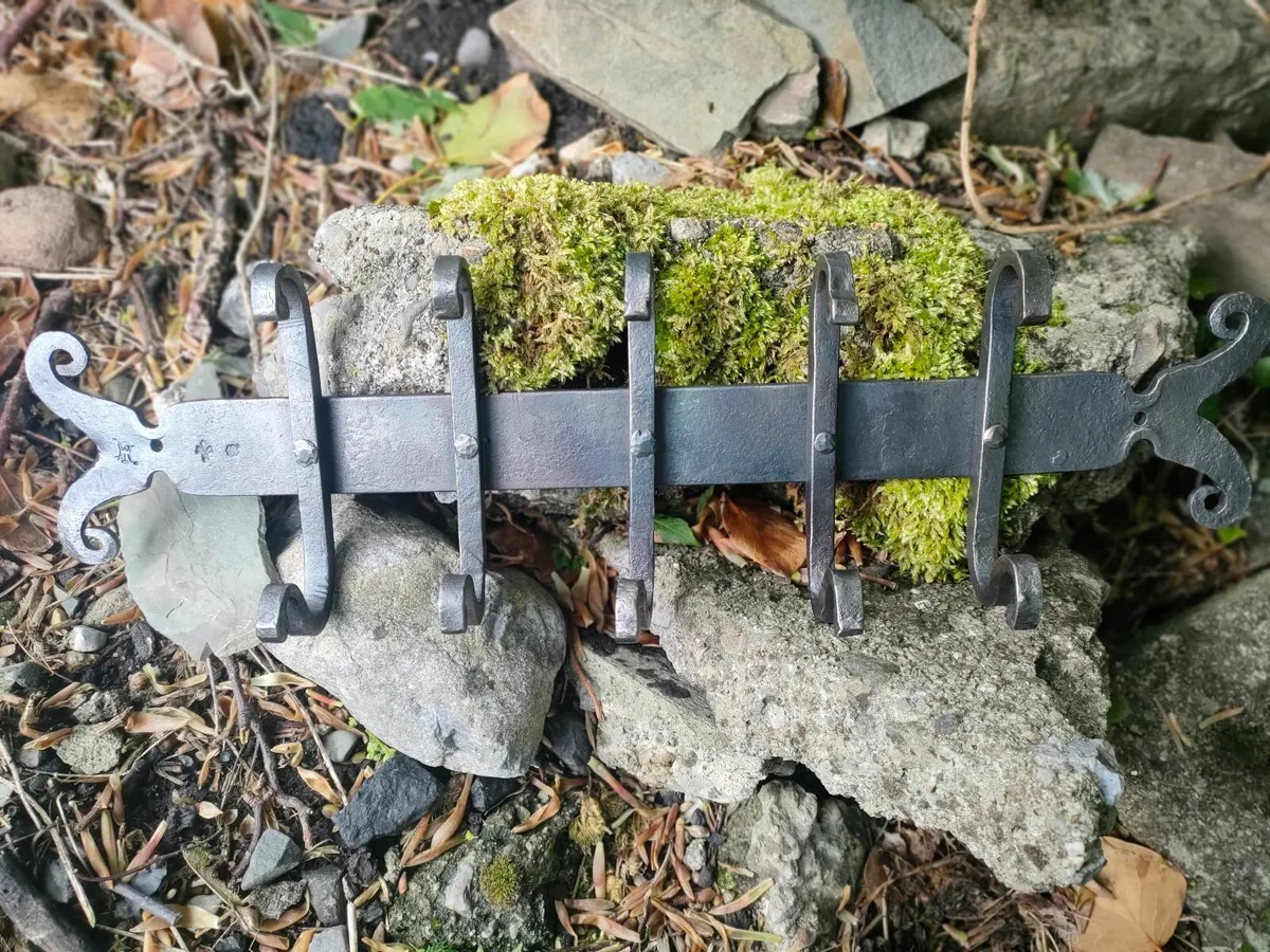 Hand forged coat rack - Image 1