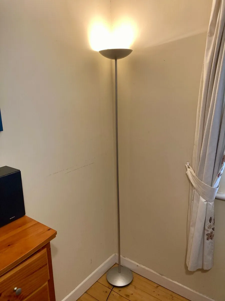 Tall Silver Modern Floor Lamp - Image 4