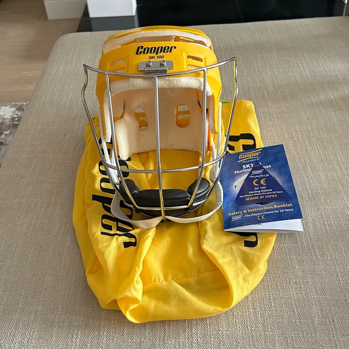 Cooper Helmet | Yellow SK100 - Image 1