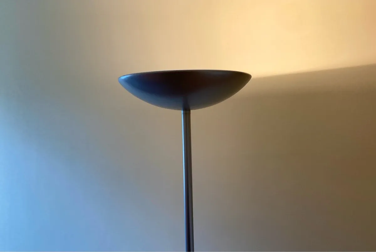 Tall Silver Modern Floor Lamp - Image 3