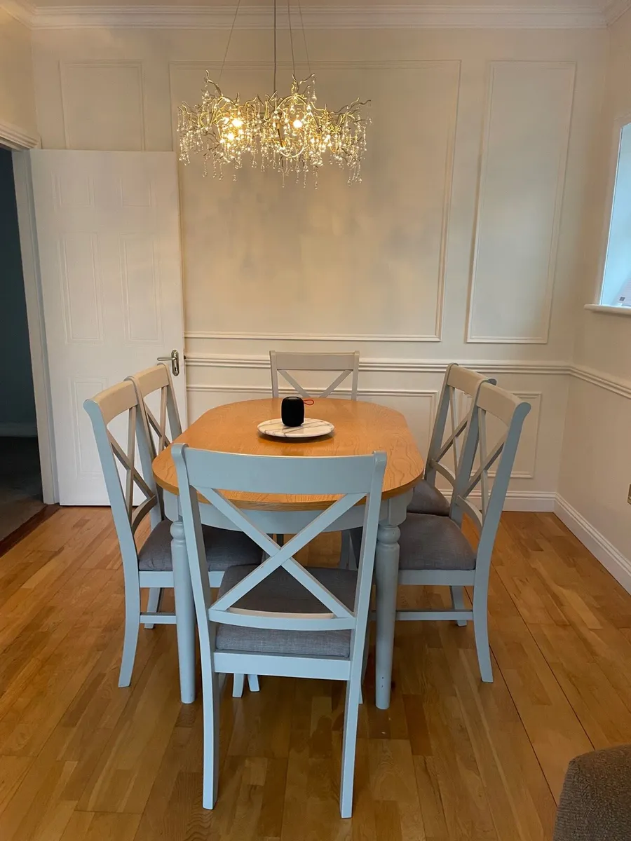 Dinning table & 6 chairs, coffee table - Image 1