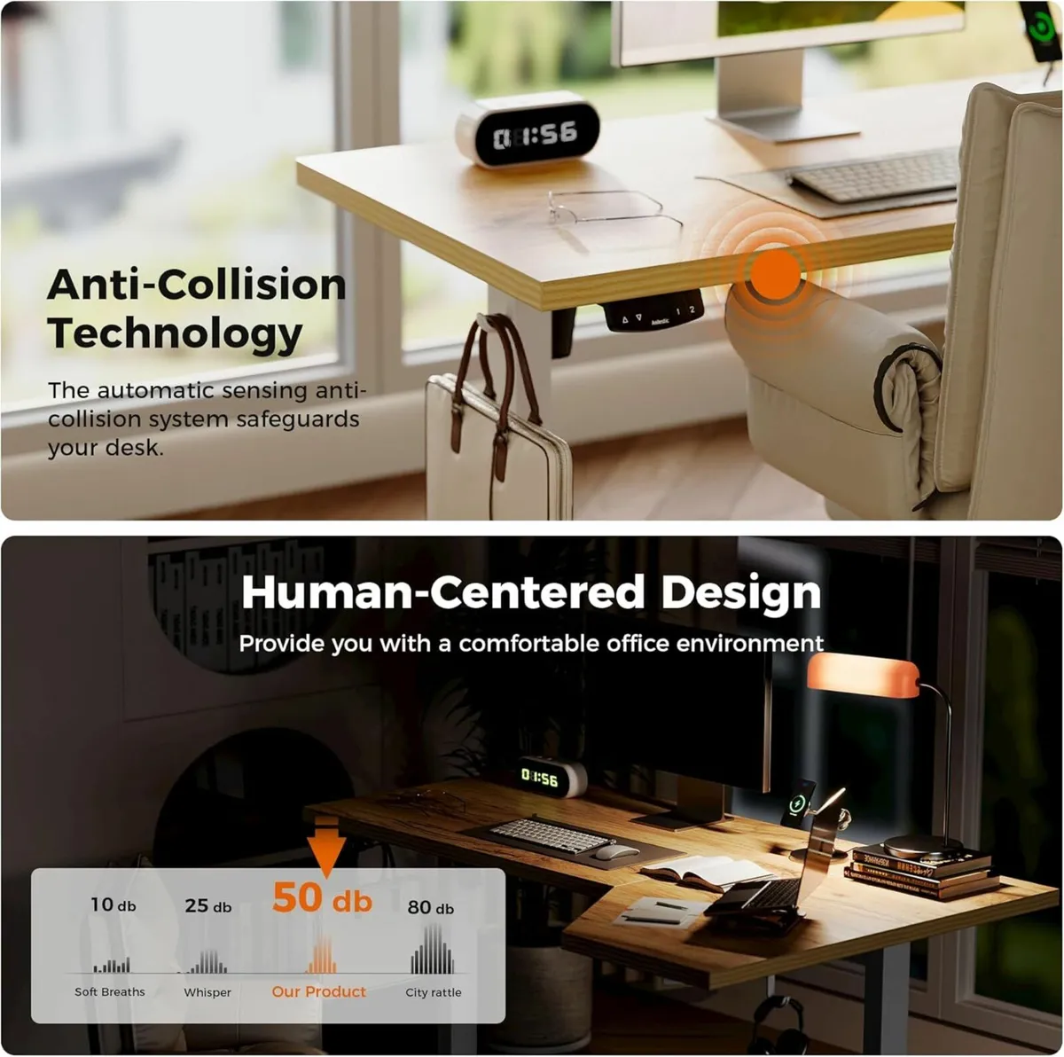 L-Shaped Electric Standing Desk, 140cm - Image 4