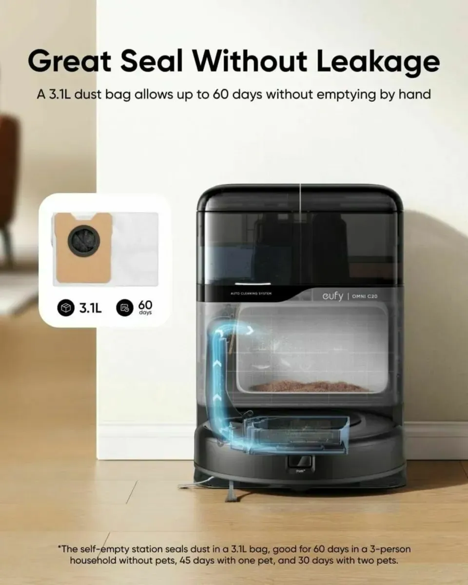 Replacement Dust Bags for Robot Vacuum Omni C20 - Image 3
