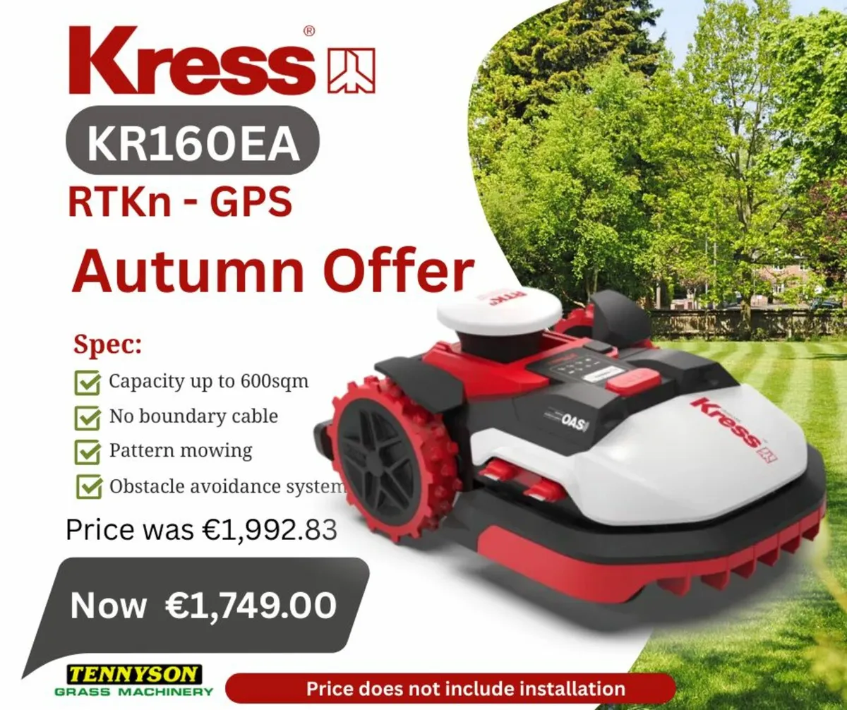 Kress Autumn Offers RTK Robot Mowers - Image 2