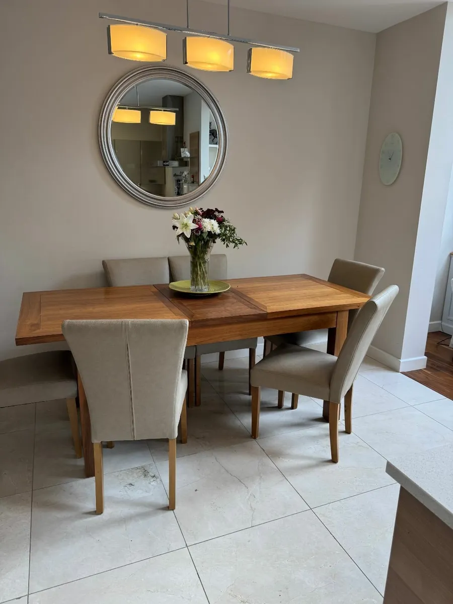 Extendable Dining Table and 4 Chairs - Image 3