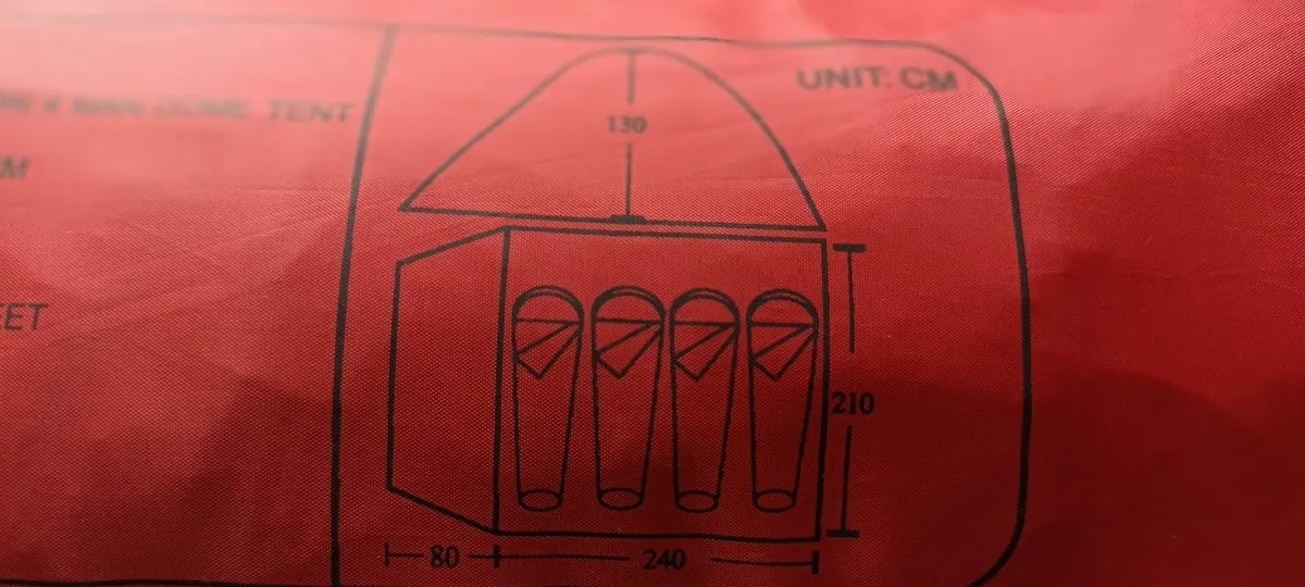 Pro action 4 Man Dome Tent - Image 4