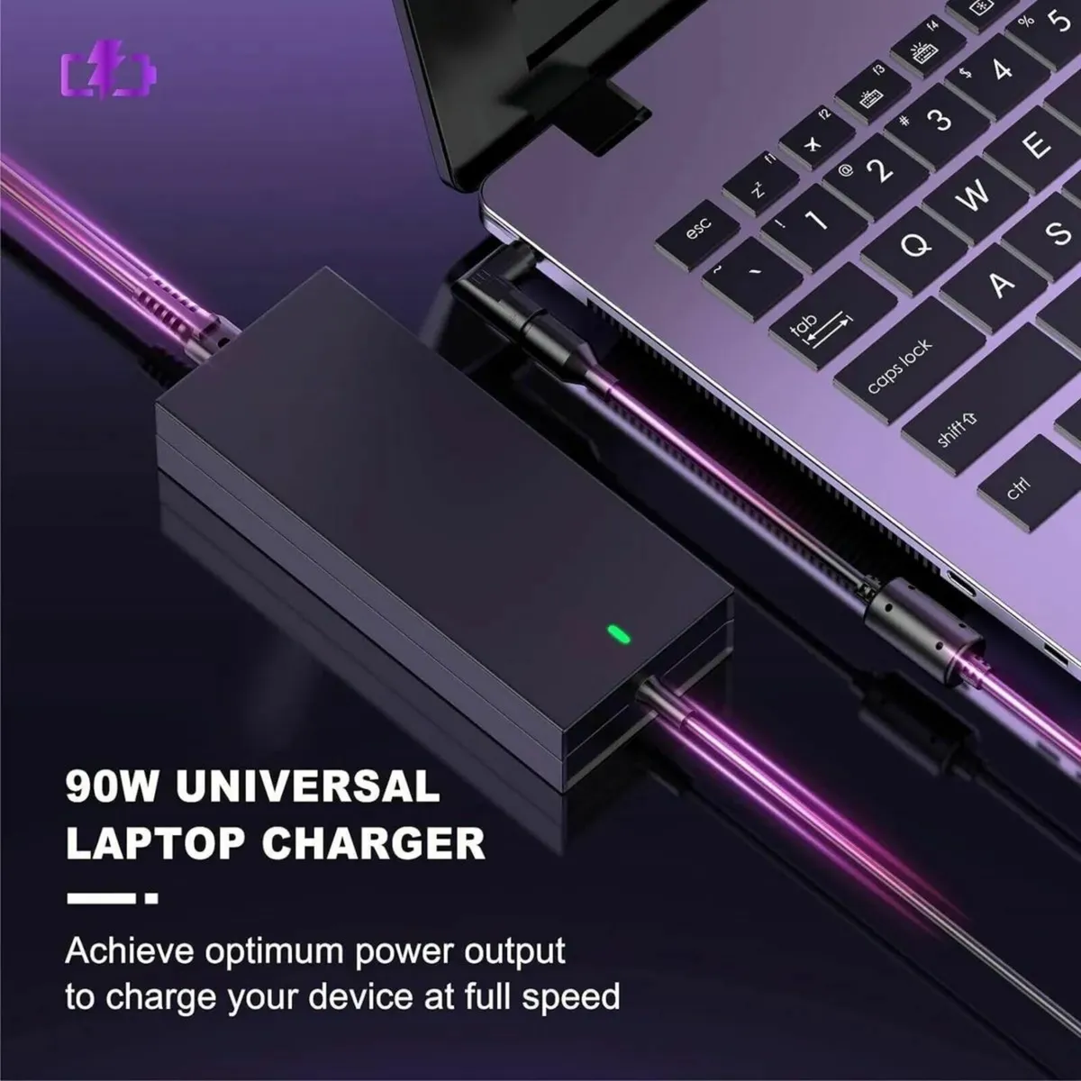 Laptop Charging Cable 90W Universal Power Supply - Image 2