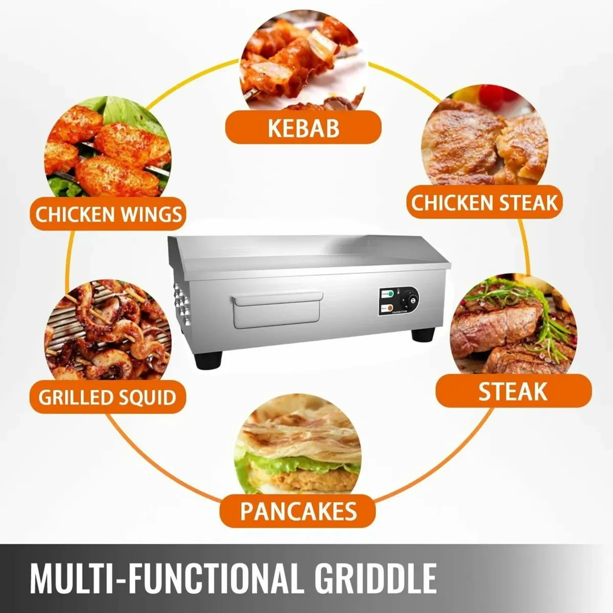 Electric Griddle Hotplate Commercial Flat Grill - Image 3