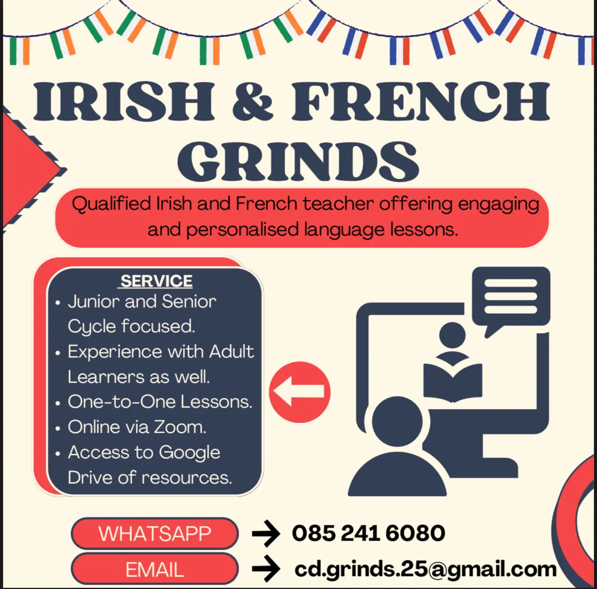 Irish and French Grinds