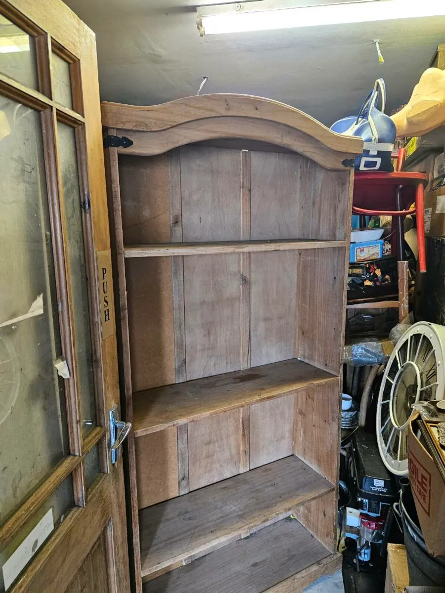Rustic Pine Book Case Shelving Unit - Image 4