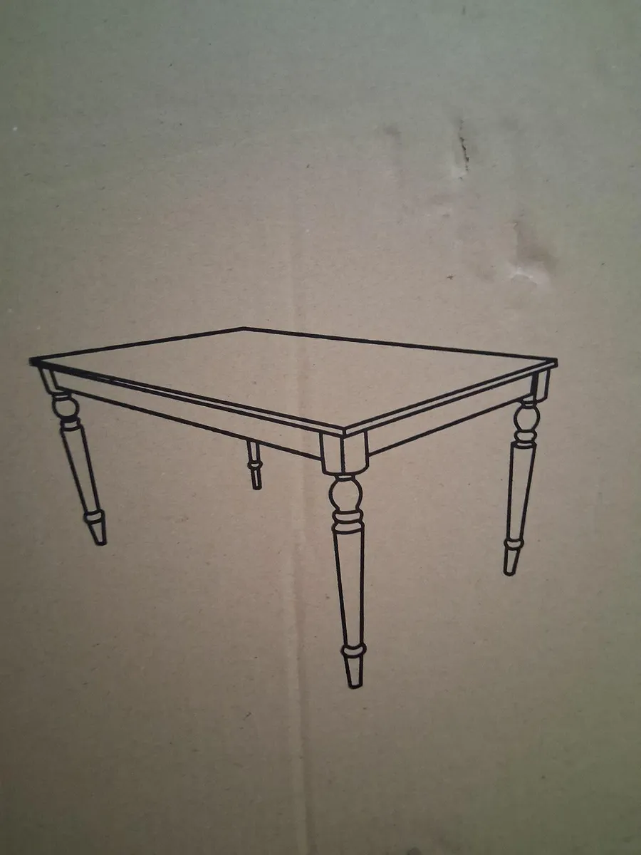 Brand new still in the box 6ft dining table - Image 2