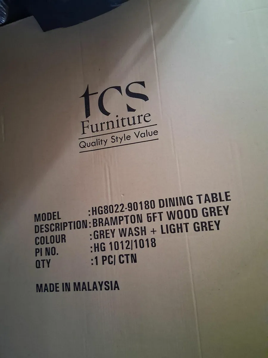 Brand new still in the box 6ft dining table - Image 4