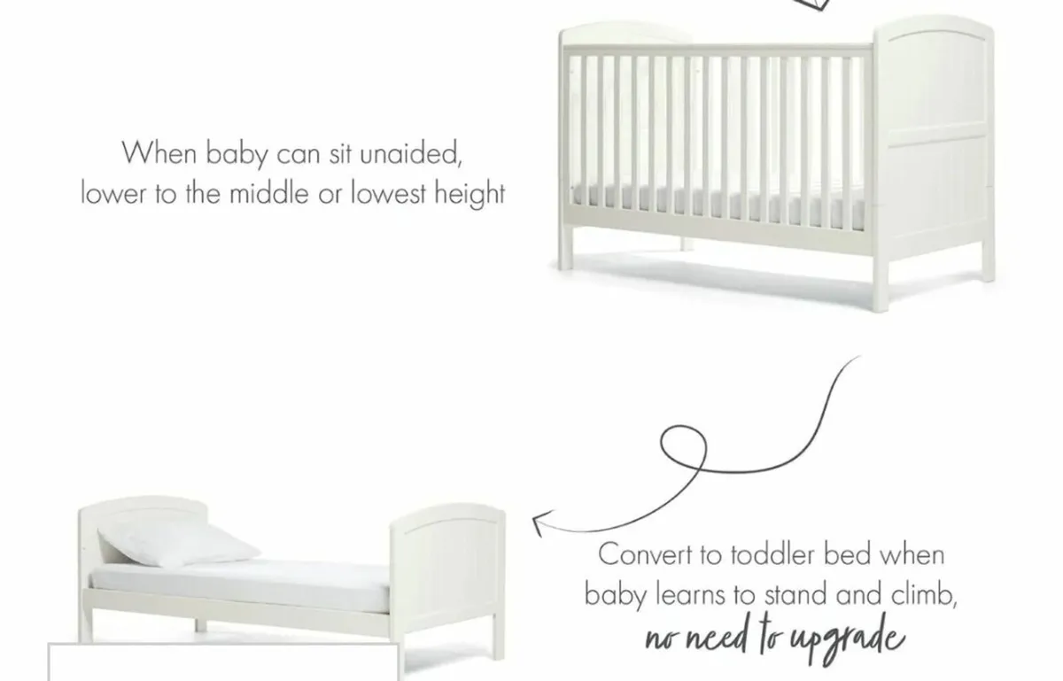 Mamas & Papas Cotbed & Matress - Image 1