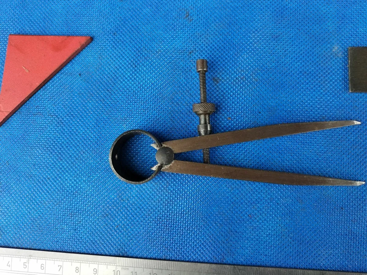 Metal Rule, Square & Dividers - Image 3